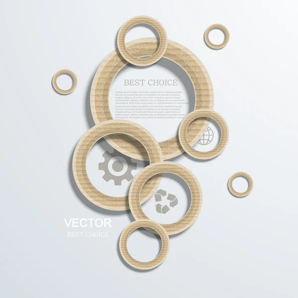 Vector modern circle infographics background. — Stock Vector