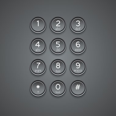 vektör modern telefon tuş takımı arka plan