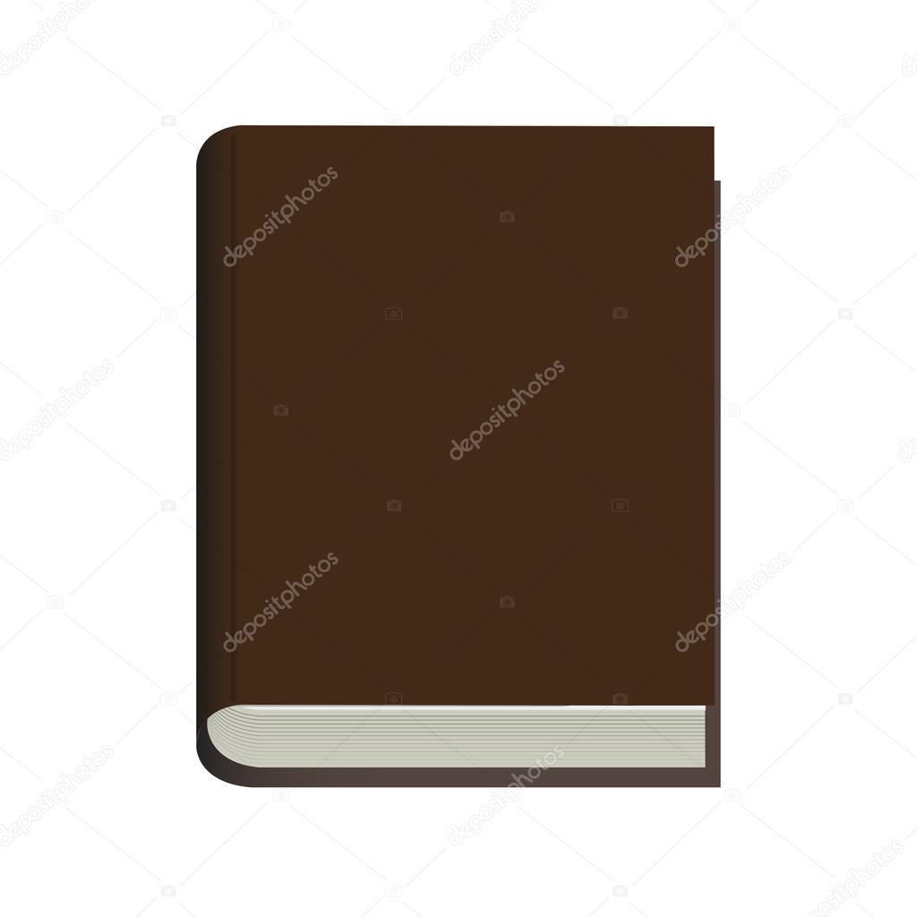 vector modern book on white background.