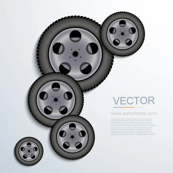 Vector rodas modernas fundo . — Vetor de Stock