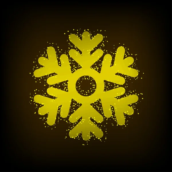 Vektor moderne Schneeflocken Hintergrund. — Stockvektor