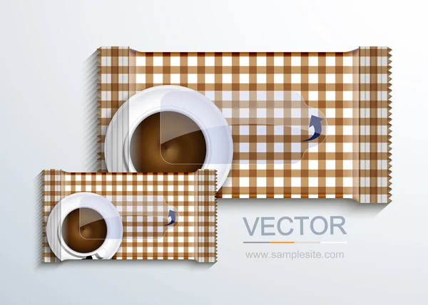 Vector modern packaging for wet wipes. — Stock Vector