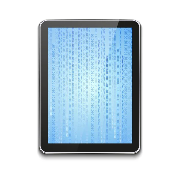 Vector modern computer tablet on white — Stock Vector