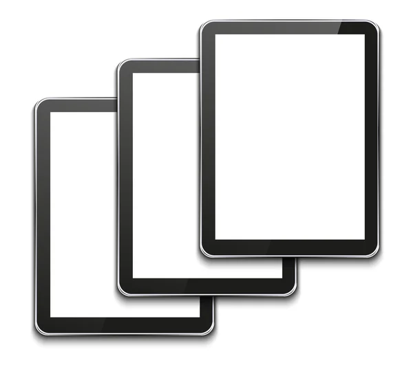 Tablette ordinateur moderne vectoriel sur blanc — Image vectorielle
