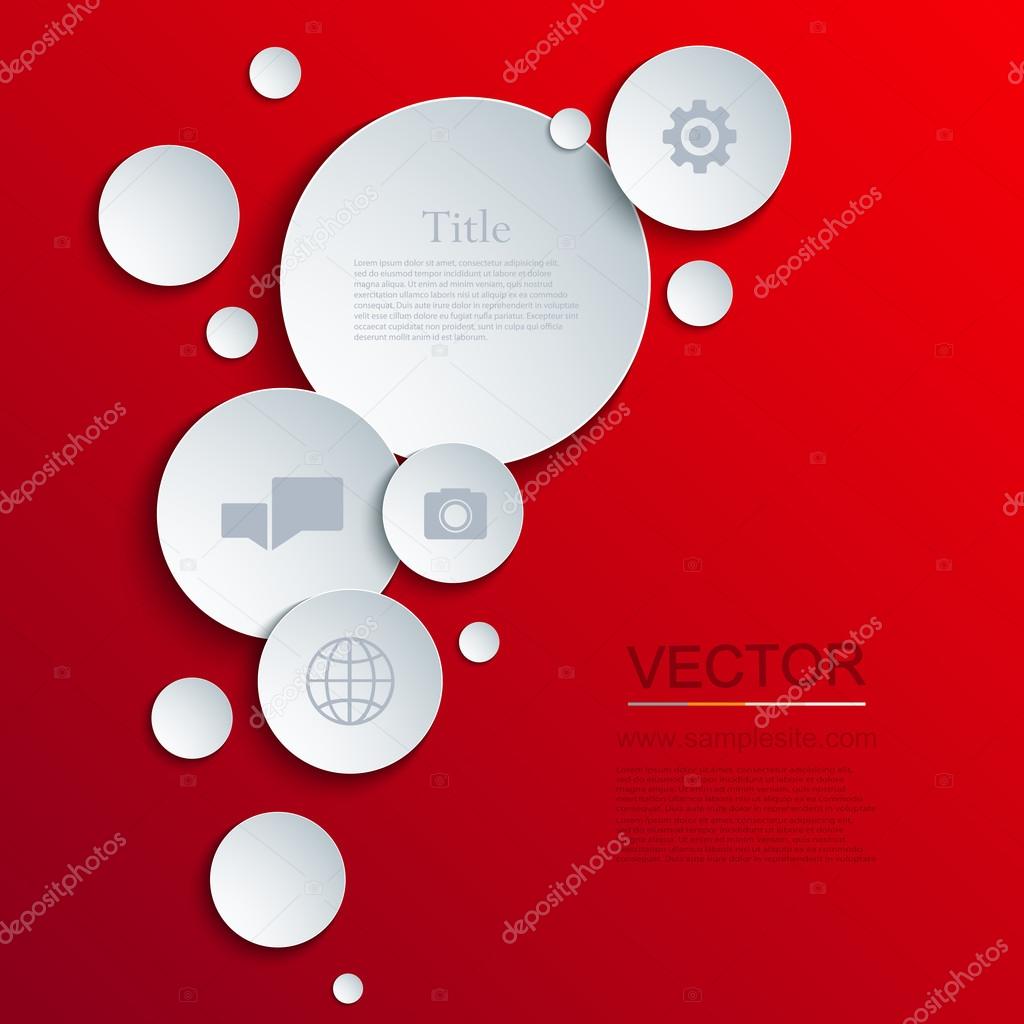 Vector modern circle infographics background.