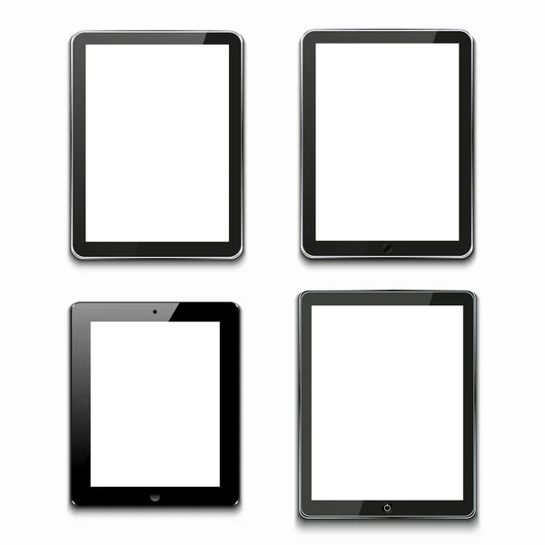 Vector moderno ordenador tabletas en blanco — Vector de stock