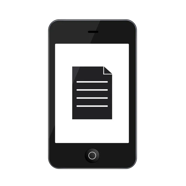 Vektor moderna smartphone isolerad på vit — Stock vektor