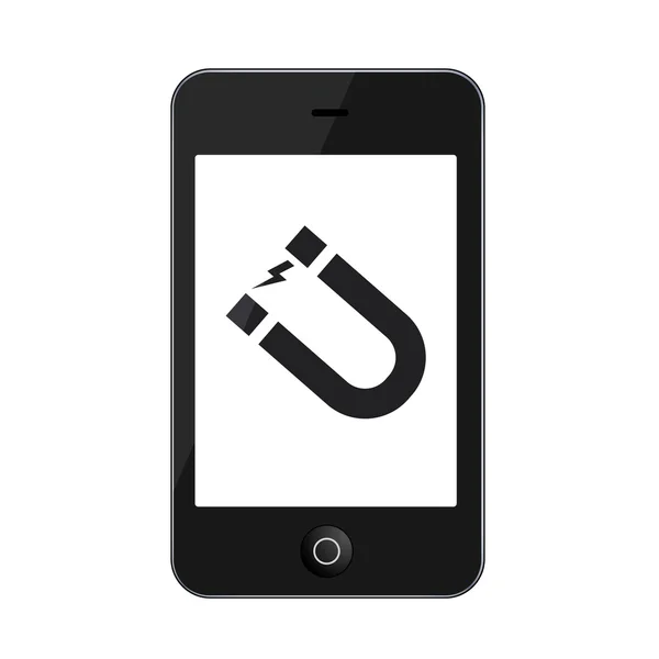 Wektor nowoczesny smartfon na białym tle — Stockvector