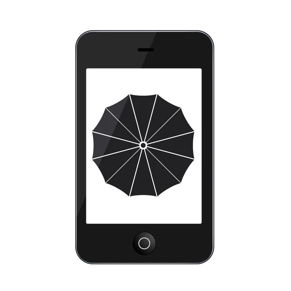 矢量上白色孤立的现代智能手机 — 图库矢量图片