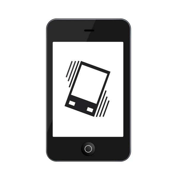 Vettore smartphone moderno isolato su bianco — Vettoriale Stock
