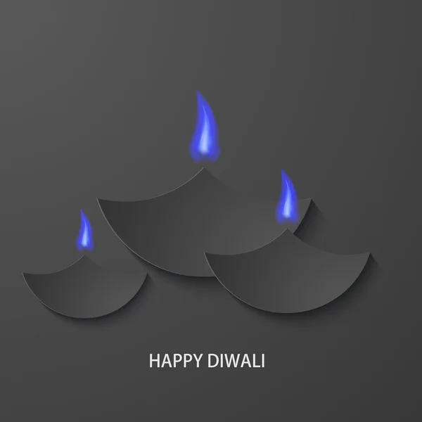 Vector modern happy diwali background. — Stock Vector