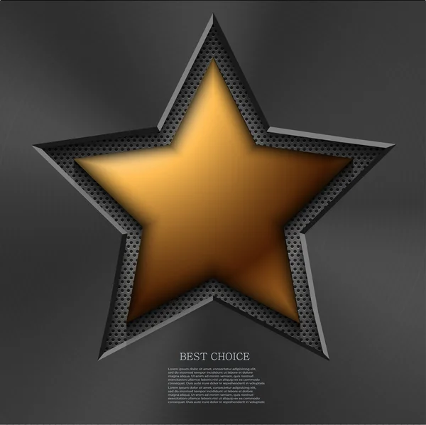 Vector modern gold star background. — Stock Vector