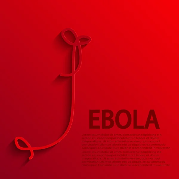 Vetor moderno ebola elemenr design . —  Vetores de Stock