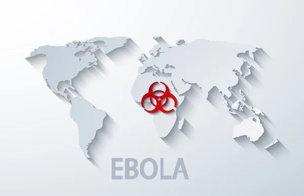 Vettore moderno ebola elemenr design . — Vettoriale Stock