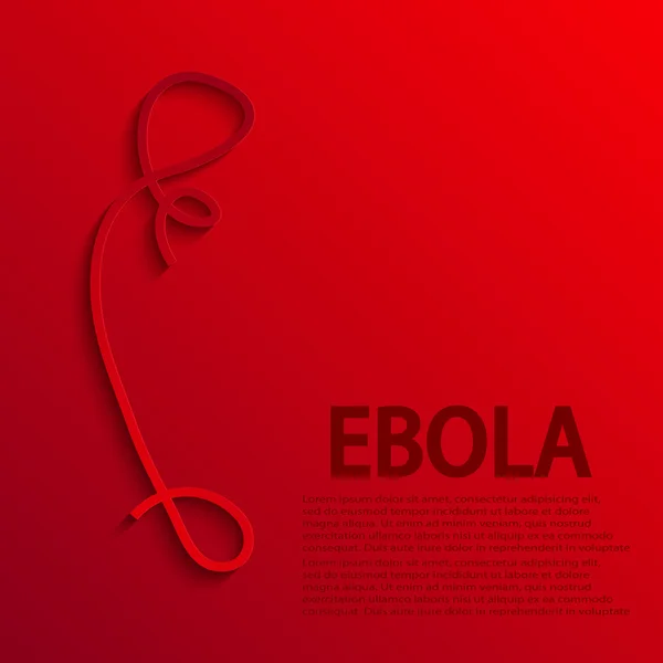 Vektör modern ebola elemenr tasarımı. — Stok Vektör