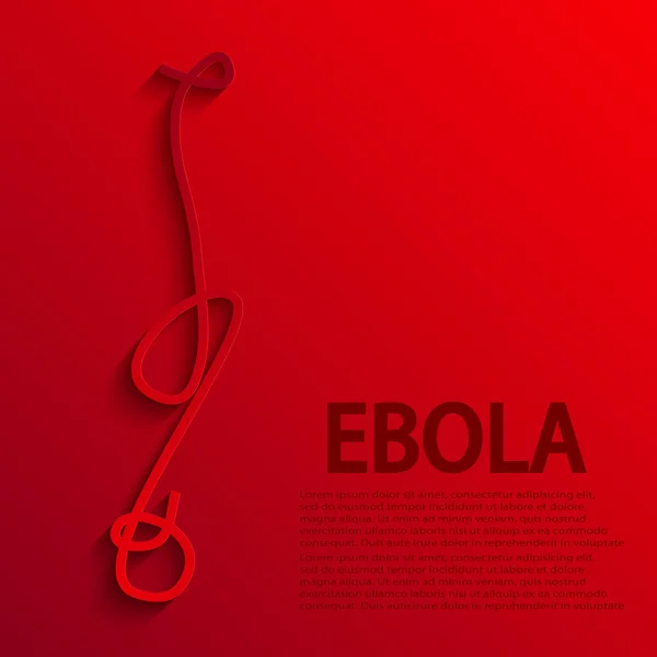 Vektör modern ebola elemenr tasarımı. — Stok Vektör