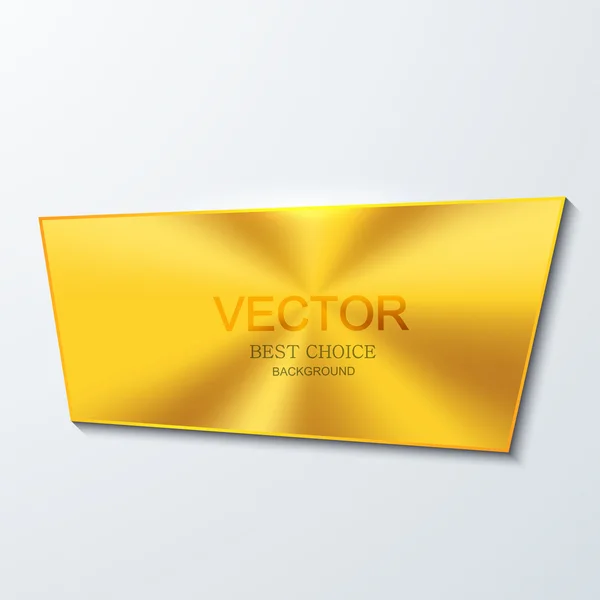 Vector moder golden banner element design. — Stock Vector