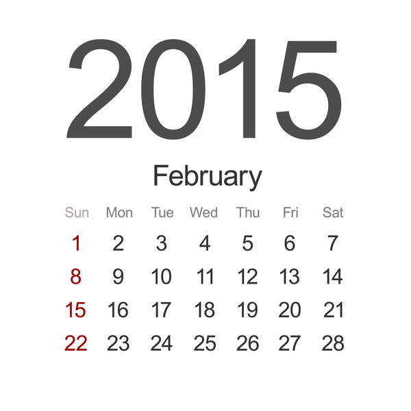 Векторный календарь 2015 года. Eps 10
