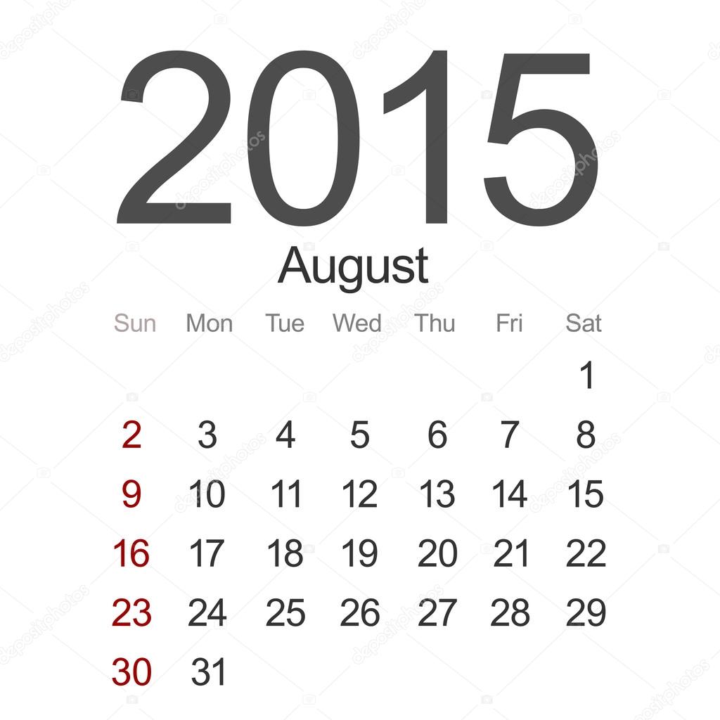 Vector modern 2015 calendar. Eps 10
