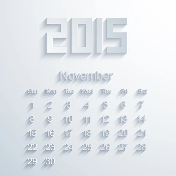 Vector moderno 2015 calendario. Eps 10 — Vector de stock