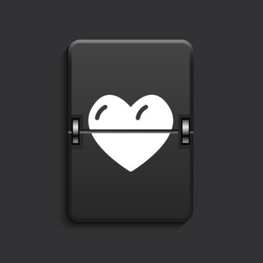 vektör modern çetele siyah simgesi.