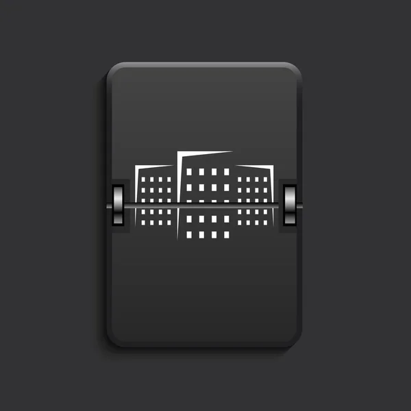 Vector moderne scorebord zwart pictogram. — Stockvector