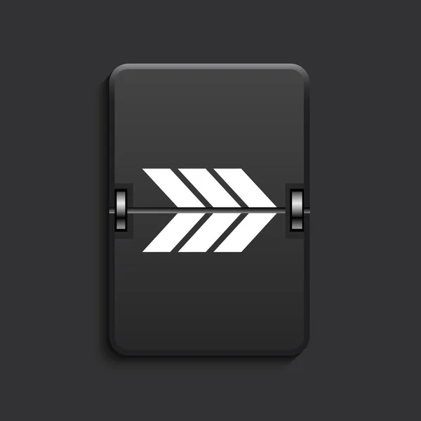 Vector moderne scorebord zwart pictogram. — Stockvector