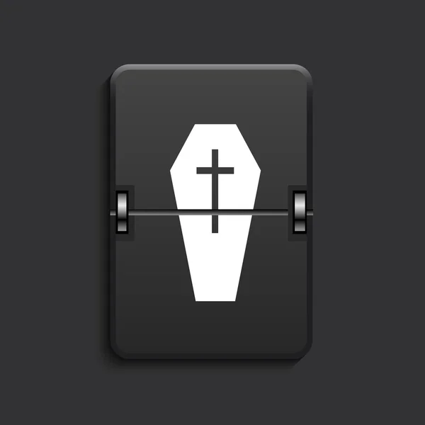 Vector moderno marcador icono negro . — Vector de stock