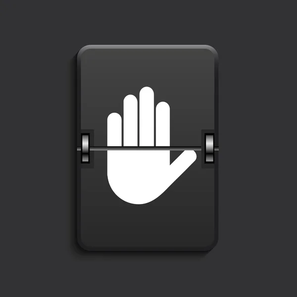 Vector moderne scorebord zwart pictogram. — Stockvector