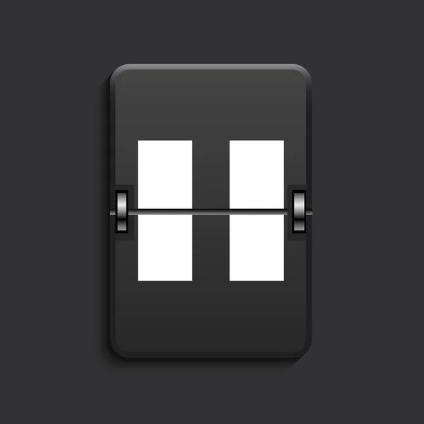 Vector modern scoreboard black icon. — Stock Vector