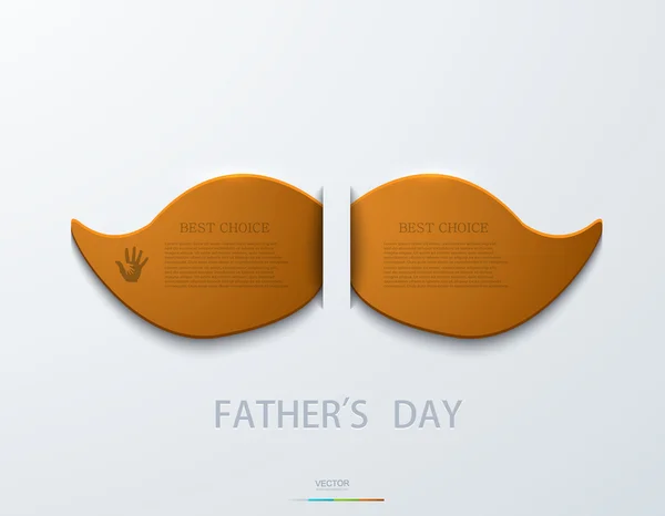 Vector modern fathers day background. — Stock Vector