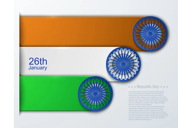 Vector moderna indiska Republikens dag bakgrund — Stock vektor