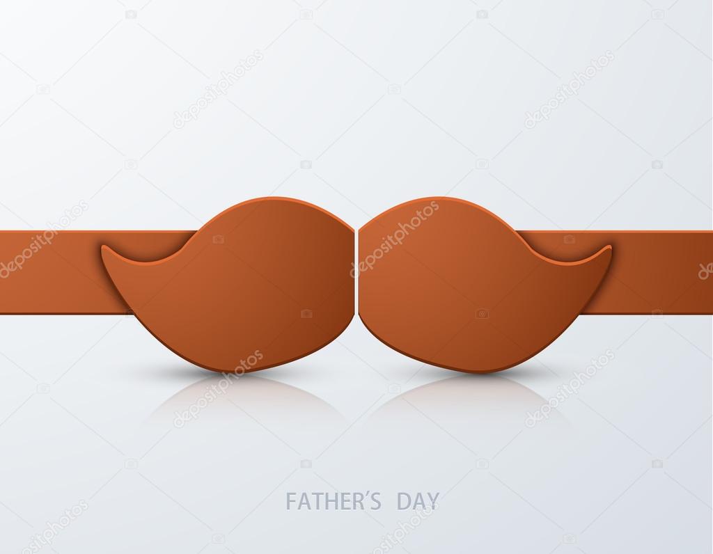 Vector modern fathers day background.