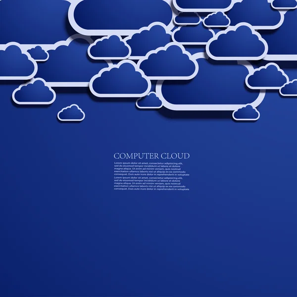 Elemento di design cloud vettoriale — Vettoriale Stock