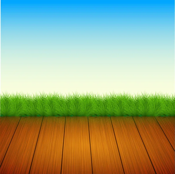 ベクトル草、空床 — ストックベクタ