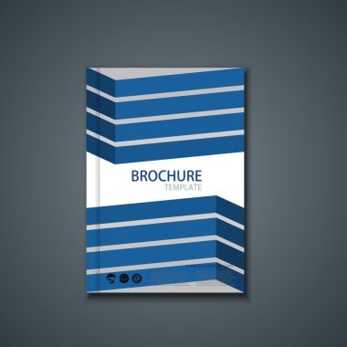Vektör el ilanı veya afiş. Broşür şablonu