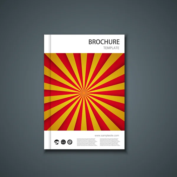 Vector flyer or banner. Brochure template — Stock Vector