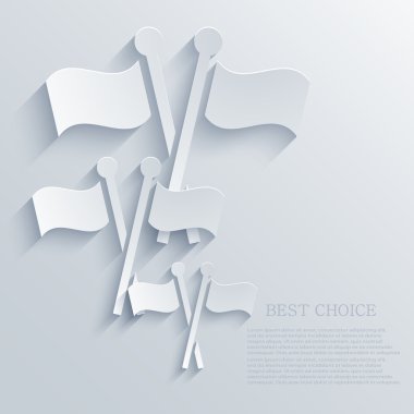 Vektör modern bayrakları arka plan ışık.