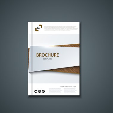 Vektör el ilanı veya afiş. Broşür tasarım şablonu