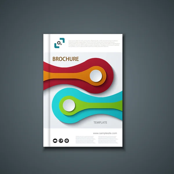 Vector flyer or banner. Brochure template design — Stock Vector