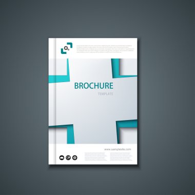 Vektör el ilanı veya afiş. Broşür tasarım şablonu.