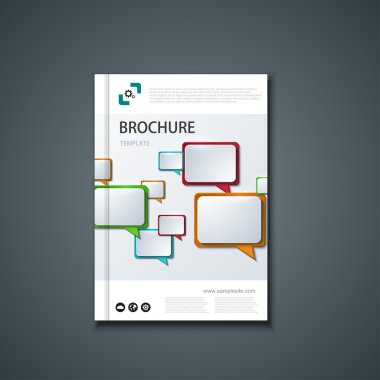 Vektör el ilanı veya afiş. Broşür tasarım şablonu.