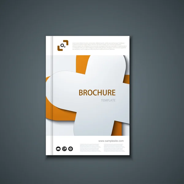 Vector flyer of banner. Brochure sjabloonontwerp. — Stockvector
