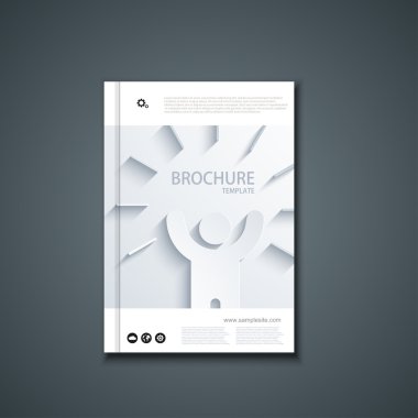 Vektör el ilanı veya afiş. Broşür tasarım şablonu.
