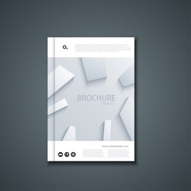 Vektör el ilanı veya afiş. Broşür tasarım şablonu.