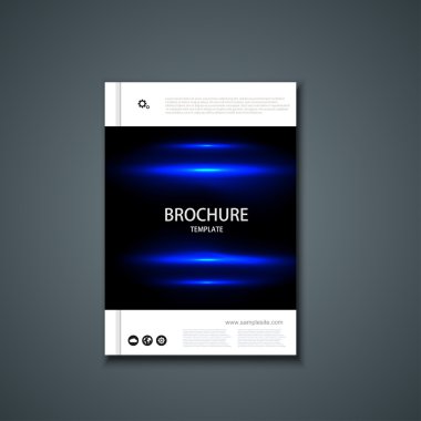 Vektör el ilanı veya afiş. Broşür tasarım şablonu.