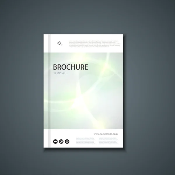 Vector flyer or banner. Brochure template design. — Stock Vector