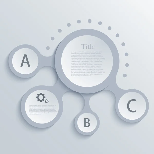 矢量现代圆信息图表背景 — 图库矢量图片