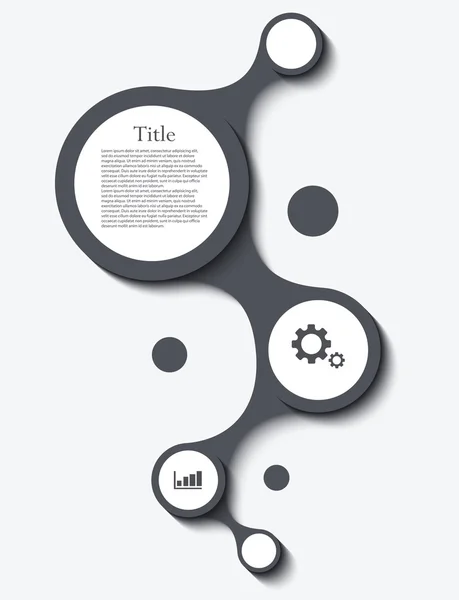 Vecteur moderne cercle infographie fond — Image vectorielle