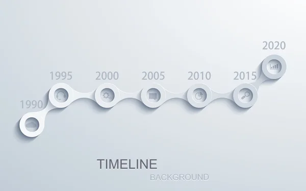 Infographie vectorielle chronologique moderne . — Image vectorielle